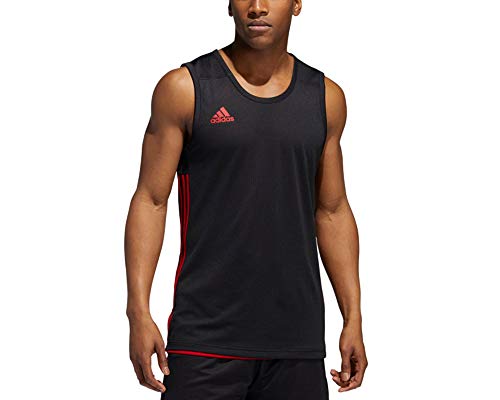 adidas Mens Jersey (Sleeveless) 3G Speed Reversible Trikot, Black/Powred, DY6588, XS EU