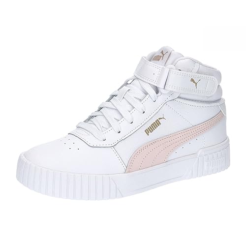 PUMA Damen Carina 2.0 Mid Sneaker, White Frosty Pink Gold, 40.5 EU