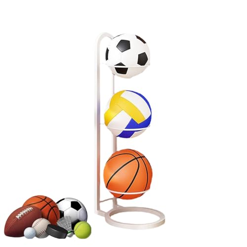 Organizer für Sportausrüstung, Basketballständer, multifunktionale Ballaufbewahrung, Basketball-Halterung, Basketball-Aufbewahrung, Ball-Regalhalterung