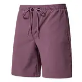 Fitnessstudio Shorts Herren Sport-Shorts, lockere Passform, für Lauftraining Jogging Outfit(Rot,XXL)