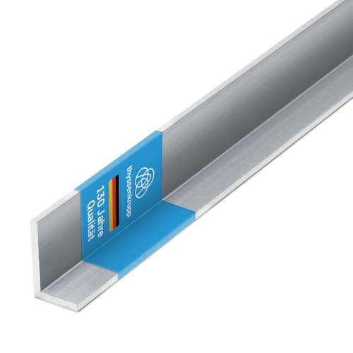 thyssenkrupp Winkelprofil Aluminium 20 x 10 x 2 mm in 2000 mm Länge | Aluwinkel Winkel L-Profil Aluprofil | EN AW-6060