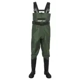 Night Cat Wathose Herren Damen Frauen Wathose mit Stiefeln Wasserdichte Atmungsaktive Crosswater Waders