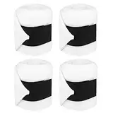 GOTOTOP 4Pcs Wraps, stabile Bandagen Horse Equestrian Leg Wraps Horse Leg Boot Weiß