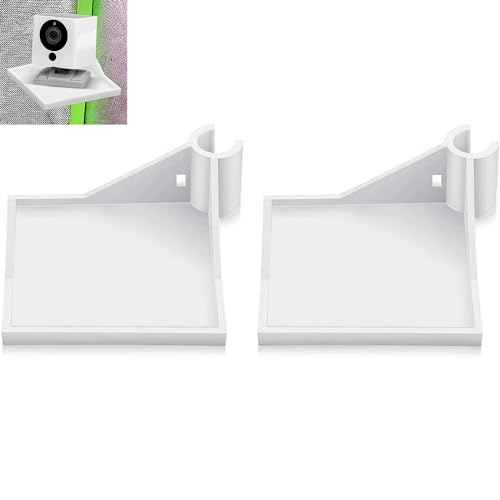 BAAQII Grow Tent Corner Shelf, Sturdy Grow Tent Pole Mount Shelf, Heavy Duty Grow Tent Accessory, Camera Corner Shelf Grow Tent Kit, for Grow Tent Poles 16mm, White (2 Pack)