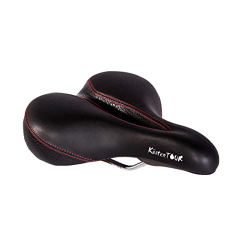 P&P pro cycling Küstentour Berquemsattel, schwarz/rot, Standard