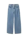 TOM TAILOR Mädchen Kinder Wide Leg Fit Jeans, 10152 - Mid Stone Bright Blue Denim, 152