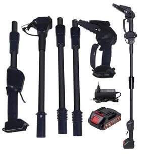 Akku-Gartenschere, 2,5 m, elektrische Astsäge, abnehmbare Teleskop-Baum-Batterie-Kettensäge, 2-in-1 bürstenlose Stange, Astschere, schnurlose Gartenschere (ein Strom, eine Ladung)