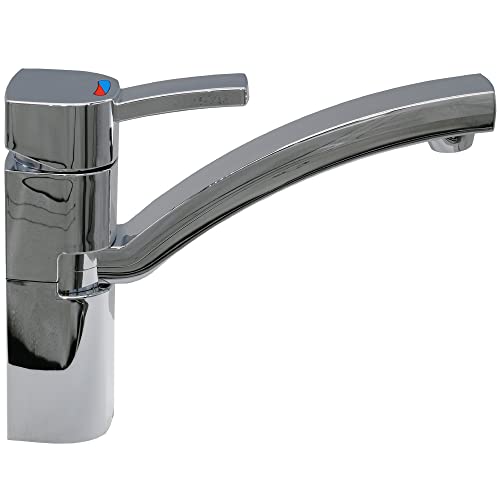 Wasserhahn Einhebelmischer Capri Wohnmobil Wohnwagen Caravan Camping Boot + Schalter Chrom