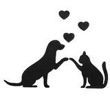 Amosfun Eleganter Spiegel An Der Aus Acryl Für Katzen Und Hunde Für Die Tierhandlung