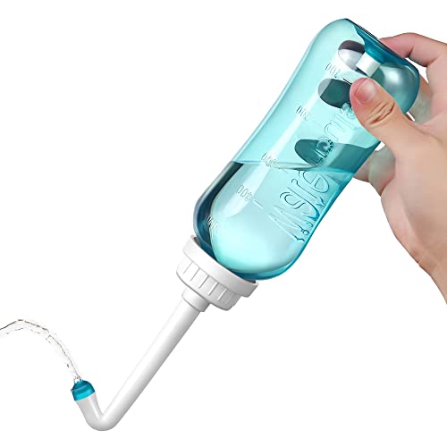 Po Dusche, Mobiles Reise Bidet für Beruhigende Postpartale Pflege, 500 ml Peri Flasche Intimdusche für Frauen und Baby