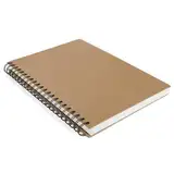 A4 Skizzenbuch - 120 Seiten starkes Zeichenpapier spiralgebundenes 160 g/m² Hardcover Zeichenbuch geeignet für Skizzen Illustrationen Porträts (Braun)