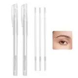 2 Stück Haut Marker, Chirurgischer Hautmarker, Permanent Make Up Stift, Tattoo-Piercing-Positionierungsstift, Augenbrauenstift, mit 3 Stück Nachfüllung, für Augenbrauen, Lippen, Körperkunst (Weiß)