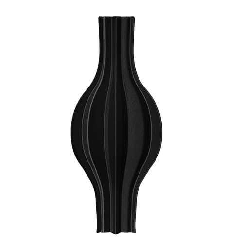 Bryn Vasen Deko, Blumenvase Modern aus PLA, 3D-Drucktechnologie Vase Schwarz für Pampa, Blumen, Trockenblumen, Dekoration Wohnzimmer, Schlafzimmer, Hochzeit, Esstisch, Büro (Stil 2)
