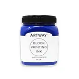 Artway Premium Blockdrucktinte - 250ml - Blau - Ideal für Relief, Block und Linoldrucke