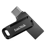 SanDisk Ultra Dual Drive Go USB Type-C 256 GB (Android Smartphone Speicher, USB Type-C-Anschluss, 150 MB/s Lesegeschwindigkeit, Nutzung als Schlüsselanhänger möglich)