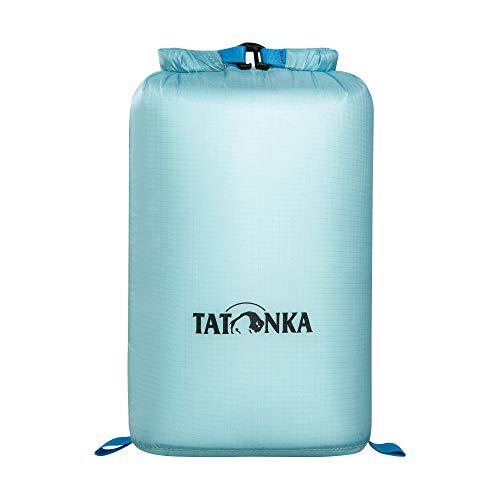 Wasserdichter Packbeutel Tatonka SQZY Dry Bag 5l - Ultraleichter Stausack mit Rollverschluss und getapten Nähten - ideal zum Sortieren des Reisegepäcks - 5 Liter - PFC-frei - hell-blau