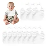 10 Stück Lätzchen Zum Bemalen,Babylätzchen Zum Bemalen,Lätzchen Bemalen,Sabberlätzchen Baby,Weiß Lätzchen Bemalen Babyparty,Geschenk Für Babyshower Party, Für Mädchen/Junge(Weiß)