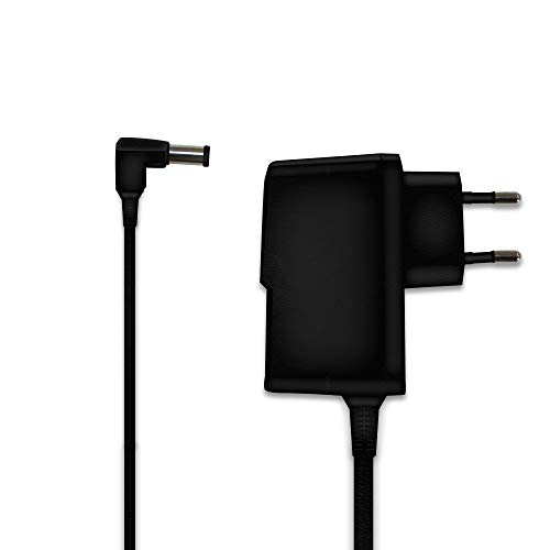 Ladegerät für Nintendo Super Nintendo/Super Nintendo Entertainment System (SNES) / Super Famicom/Nintendo Entertainment System (NES) - Ladekabel Netzteil 9V/1A - schwarz