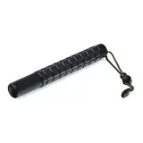 Teleskop-Schlagstock 555 mm – Solide Bauweise aus robustem Material mit rutschfestem Gummigriff | Zusammenklappbar, Länge von 22,5 cm bis 55,5 cm, schwarzes Chrom-Finish