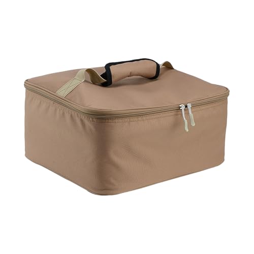 Tragetasche für Campingkocher – langlebige Campingkocher Schutztasche | Robuste Campingkocher Tasche mit einfachem Transport | Herdbrenner-Träger ideal für Outdoor-Abenteuer und Aufbewahrung, khaki