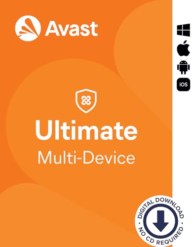 Avast Ultimate 2024 - Antivirenschutz im Paket mit Avast SecureLine VPN und Avast Cleanup Premium - für Windows, macOS, iOS und Android | 10 Geräte | 1 Jahr | PC/Mac/Android/iOS | ESD