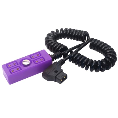 LARUISEE D Tap 1 Stecker Auf 4 Buchsen B Typ Batterieverteiler Splitter 1 Auf 4 Federspiraldraht