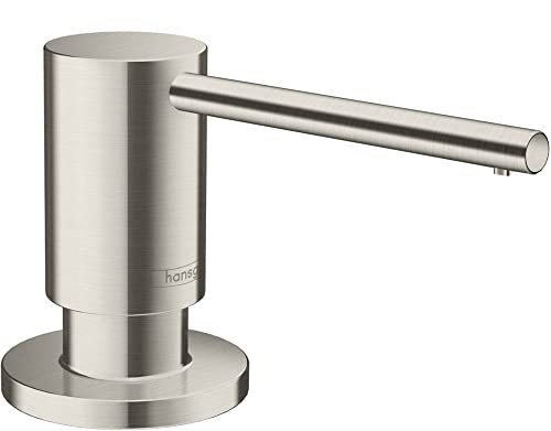 hansgrohe Spülmittel-/ Lotionspender Küchenzubehör (Accessoire, rund) Edelstahl Finish