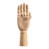 Sghtil Gliederhand Rechte Holzhand Beweglich Modellhand Mannequin Handmodell Zeichenpuppe