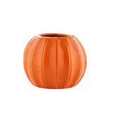 Kürbis-Keramikvase, Halloween-Dekoration, Kürbis-Kunstvase, Dekoration, Zuhause, Hydrokultur, Blumentopf, Ornament (Orange, 11,5 x 14 cm)