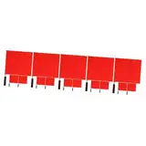 5 Sätze Teiliges Signalflaggen Für Verkehrssicherheit Handheld Schiedsrichter Flaggen Mit Hochsichtbarem Design Für Sport Und Verkehrsregulierung 3 Stück * 5
