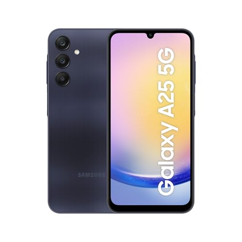 Samsung Galaxy A25 5G Smartphone, Simlockfrei ohne Vertrag, Android-Handy, 128 GB, Schnellladefunktion, 50-MP-Kamera, Blue Black, 30 Monate Herstellergarantie [Exklusiv auf Amazon] [Deutsche Version]