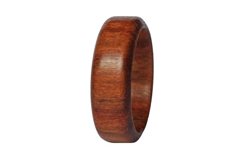 Ring - Holz der Zwetschge - schöner handgefertigter Holzring - Schmuck für den Finger (60 (19.1))