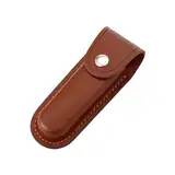 Handgefertigtes Taschenmesseretui aus Leder, 12,7 cm, Klappmesser-Holster mit sicherem Schnappverschluss, kompakte EDC-Gürteltasche für Camping, Wandern und Outdoor-Abenteuer