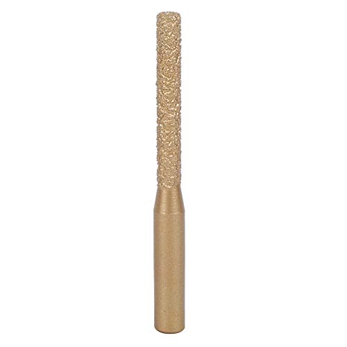Granit-Fräser, Diamant-Fräser, Gelöteter Diamant-Profilrad-Fräser, Goldener Gerader Schaft für Quarzstein-Marmor-Nahtmesser(6.35 * 5 * 65mm)