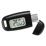 Ankilo 3D Schrittzähler, USB Aufladbar Walking Schrittzähler zum Gehen, Großem Display, Einfacher Schrittzähler Ohne App, Genauer Pedometer Verfolgen Sie Schritte