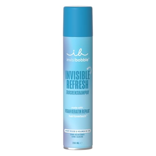 invisibobble Trockenshampoo Invisible Refresh, Sofortige Frische, kein Rückstand, UV-Schutz, Volumen für 24h, vegan, für alle Haartypen, 150ml