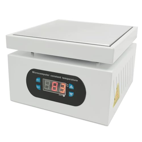 LED Mikrocomputer Elektrische Lötkolben-Heizplatte, 550W Lötstation PCB Heizstation, Temperatur 0-400°C, 150X150mm Heizplatte, Vorheizen Station für Komponentenerwärmung, SMD Reengineering