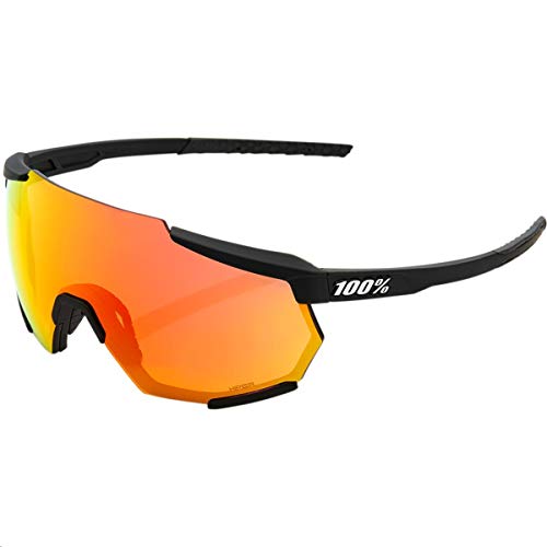 100% RACETRAP, Unisex Sonnenbrille für Erwachsene, schwarz, Einheitsgröße