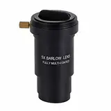 Barlow-Linse, Mehrfach Beschichtete 1,25 5X Barlow-Linse M42-Gewinde für 31,7-mm-Teleskop-Okulare