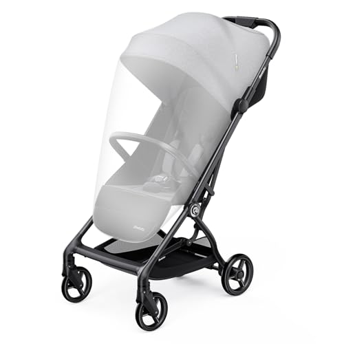 Universal Insektenschutz, RISVOWO Moskitonetz Kinderwagen 2 Stuck, Kinderwagen Netz Reißfest und Waschbar, Mückennetz Fliegennetz Kinderwagen mit Gummizug für Buggy Reisebett(Weiß)