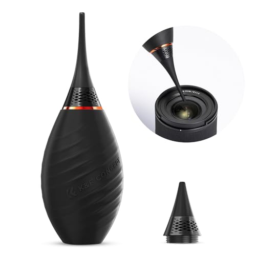K&F Concept Weichgummi Blasebalg Reinigung, mit Weicher Silikonspitze von Objektiv, Kamera, Sensor, DSLR, Tastatur, Optik, Optik(Blasebalg)…