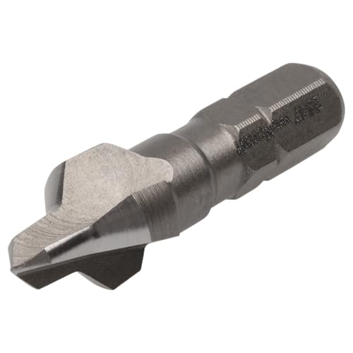 wolfcraft Bohrsenker, Sechskant-Schaft Ø 4-10 mm I 2547000 I 2-in-1-Funktion zur Vorbereitung von Verschraubungen in Holz und Kunststoff
