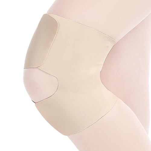 Opilroyn Kniekompressionsmanschetten, rutschfeste Kniebandage für Sport, verstellbare Schutzausrüstung für Oberschenkel und Knieschützer, leichte und dünne Schutzpolsterung