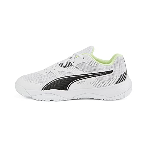 PUMA Unisex Kinder Solarflash Jr Ii Indoor-Pumps, Puma White Puma Black Fizzy Light, 32 EU