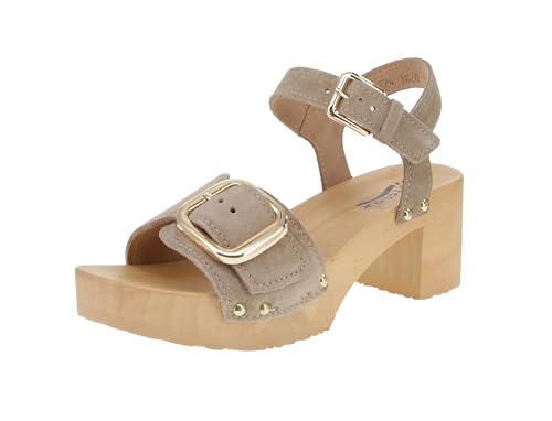 Softclox S3620 Harriet Kaschmir - Damen Schuhe Sandaletten - 03-Taupe, Größe:37 EU