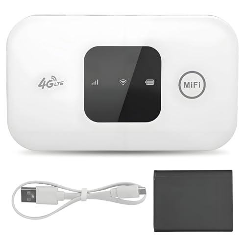 Mobiler WLAN Router Tragbares WLAN-Geschwindigkeit Weiß Klein 4G WiFi Mobil Hotspot Router SIM Karten 4G-LTE -WLAN-Router Für Telefon Laptop Desktop Tablet WLAN-Router Mobil