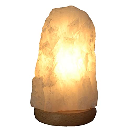 Bergkristall Stein Lampe | Echte Kristall Edelstein Lampe | Bergkristall Leuchte | Beleuchteter Kristall