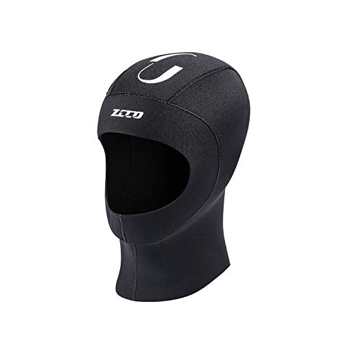 ZCCO Tauchhaube 3MM Neopren Haube Sie warme Kopfhaube, dauerhafte Bewegung für Tauchen Schnorcheln Surf-Kajakfahren Schwimmen Segeln Kanusport (3mm, XXL)