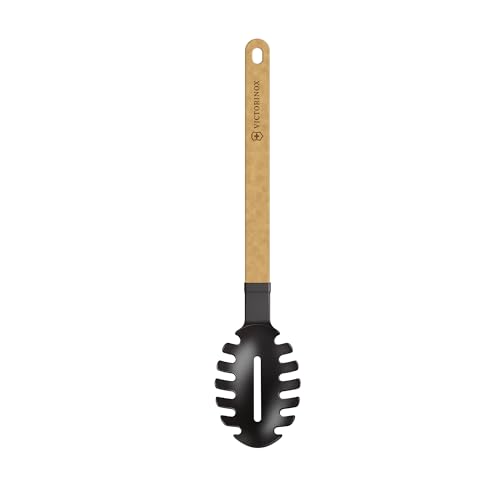 Victorinox Gourmet Serie Pastaheber, Küchenhelfer (35 cm), hellbraun, Griff aus Papierverbundstoff mit Nylonkopf, 7.6208 | Spaghetti-Nudelheber