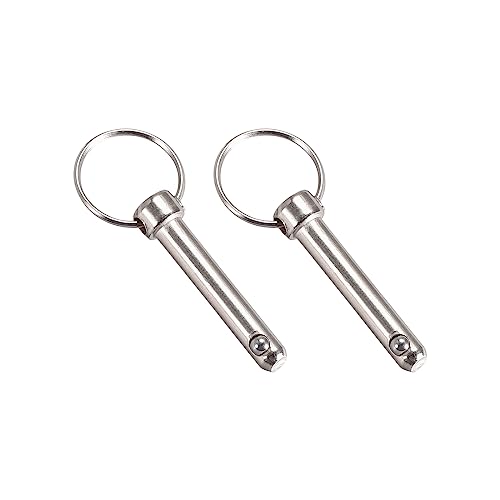 METALLIXITY Schnell Freigabe Pins (8mmx42mm) 2Stk Kohlenstoff Stahl Ziehen Pin - für Schiffbau Schiffsausrüstungen Boot Oben